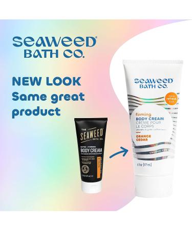 Seaweed Bath Co. Firming Body Cream - Orange Cedar Scent - 6oz - Sustainably Harvested Seaweed & Chlorella - Green Coffee Bean - 1 Pack - Buy Online on SooperMarket.com