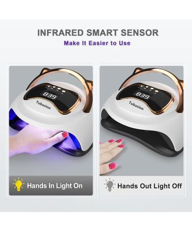 UV LED Nail Lamp 120W - Fast Curing Gel Light with Auto Sensor & 4 Timer LCD Display for Professional Nail Care at Home - Buy Online on SooperMarket.com