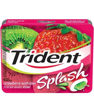 Trident Splash Sugar Free Strawberry Kiwi 3 X 9 Pellet 3 Count Strawberry Kiwi 3 count (Pack of 3) - Buy Online on SooperMarket.com