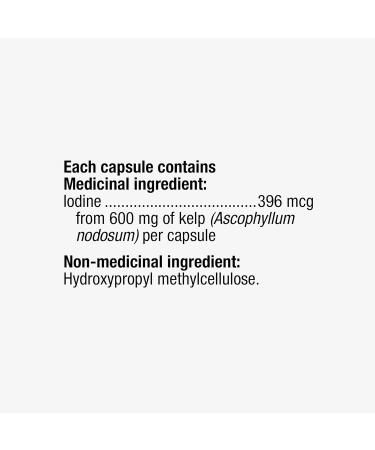 Nature s Way Kelp - Iodine Supplement for Thyroid Support from Kelp - Non-GMO - 180 Vegetarian Capsules Value Size 180 Count (Pack of 1) - Buy Online on SooperMarket.com