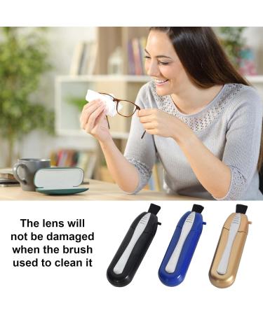 Kioiner 3 Pcs Eyeglasses Lens Cleaners Mini Portable Carbon Microfibre Cleaning Clip with Brush for All Types of Glasses Sunglasses Reading Glasses Spectacles - Buy Online on SooperMarket.com