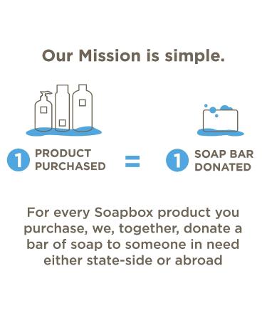 Soapbox Coconut Oil Shampoo Bar 3.1oz - Natural, Eco-Friendly, Moisturizing for Dry Hair | Color Safe, Sulfate/Paraben/Silicone/Cruelty-Free, Vegan - Buy Online on SooperMarket.com