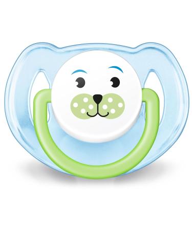 Philips Avent SCF182/14 Classic Pacifier 6-18M for Boys - Blue/Green Animal Design (2 Pack) | International Shipping - Buy Online on SooperMarket.com