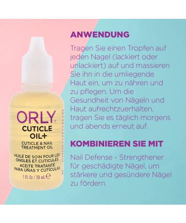 Orly Cuticle Oil + Cuticle and Nail Treatment Oil 30 ml 30 ml (Pack of 1) - Buy Online on SooperMarket.com