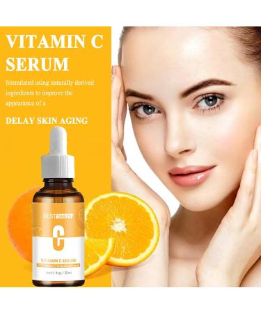 20% Vitamin C Serum for Face with Hyaluronic Acid Reduce Pigmentation for Face Boost Skin Collagen Anti Aging & Wrinkle Facial Serum Brighten Hydrate & Plump Skin Dark Spot Remover for Face - Buy Online on SooperMarket.com