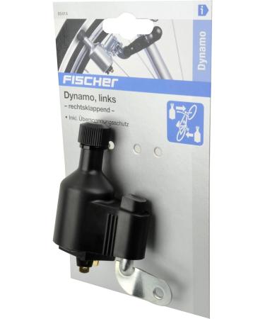 Fischer Unisex Overvoltage Security Left 6V 3W Dynamo - Black | International Shipping Available - Buy Online on SooperMarket.com