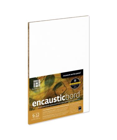 Ampersand Art Supply Wood Painting Panel: Museum Series Encausticbord  1/8 Inch Depth  9x12