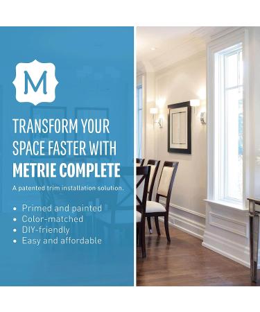 Metrie Complete Finishing Kit in Polar White/Color-Matched to Pre-Painted Wood Wall Treatments/Easy  DIY-Friendly Installation - Buy Online on SooperMarket.com