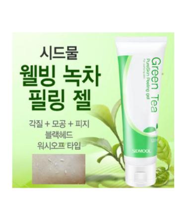 Green Tea PureSkin Peeling gel 120ml for Purifying skin/ Wash-off type/Mild Soft Type Peeling