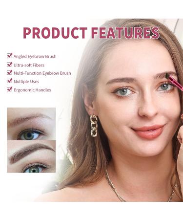 4D Eyebrow Brush Set with Concealer Contour Professional Angled Brow Stamp - Multi Functional Eye Brow Makeup Kit - Buy Online on SooperMarket.com