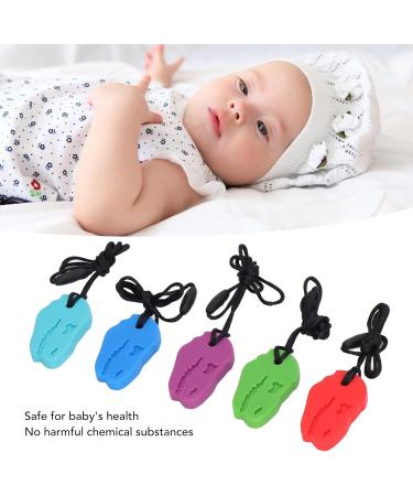 Viagasafamido Silicone Tyrannosaurus Rex Bite Ring - 5 Pieces Sensory Chewing Pendant for Grinding Relief - Ideal for Kids - Buy Online on SooperMarket.com