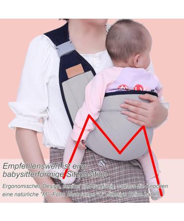 Hengbird Baby Carrier Newborn | Adjustable Sling Wrap with Thick Straps | Ideal from Birth to 36 Months - Buy Online on SooperMarket.com