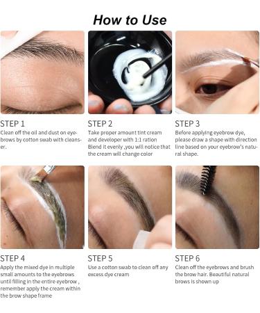 Eyebrow Tint Kit Brown Hen-na Semi-Permanent Professional Brow Tint Kit Long-Lasting and Safe Results Eyebrow Dye DONG RHYME Multi-Purpose Eyelash Tint Kit Easy to Use at Home - Buy Online on SooperMarket.com