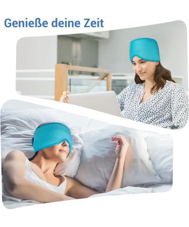 ComfyTemp Cool Sleep Mask with Gel Pads - Alleviate Dark Circles Headaches & Fever | 2-Pack Eye Compress for Men & Women - Buy Online on SooperMarket.com