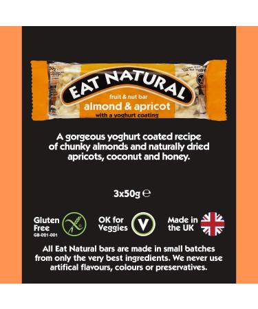 Eat Natural Almond Apricot Yoghurt Bar - 150g - Buy Online on SooperMarket.com