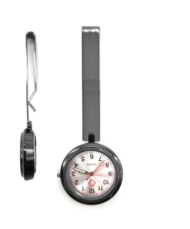 Nurse Stethoscope Watch - Lightweight Metal Frame- Attaches Directly to Pocket Scrubs or Shirt. Convient.