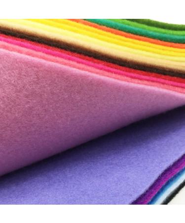Flic-Flac 28pcs 12x8 inches 1.4mm Thick Soft Felt Fabric Sheet Assorted Colors DIY Craft Sewing Squares Pack - Buy Online on SooperMarket.com