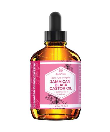 Leven Rose Jamaican Black Castor Seed Oil - 100% Natural Hair Growth Serum & Scalp Treatment - 4 oz - Buy Online on SooperMarket.com