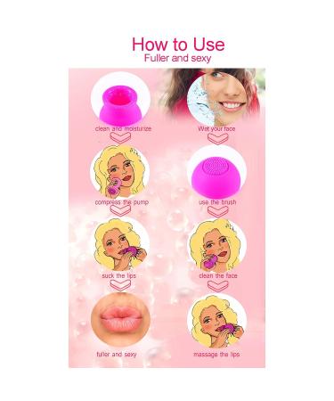 Instant Lip Plumper Tool - Selban Supplement for Fuller Lips | Large Round Enlarger | Pink Lip Enhancement Kit - Buy Online on SooperMarket.com