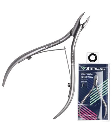 STERLING Cuticle Nippers | Double Spring | Extra Shaft | Stainless Steel | ST-12959 | Silver (5 mm)