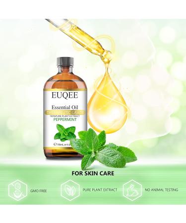 Peppermint essential oil (4 oz/118 ml) Pure Essential Oil - with Glass Dropper Great for Aromatherapy Diffuser Candle Making - Buy Online on SooperMarket.com