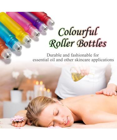 Buy 4PCS Colored 5ml Glass Roll-On Bottles for Essential Oils | Refillable & Portable - Ideal for Perfumes Lotions & Aromatherapy - Buy Online on SooperMarket.com
