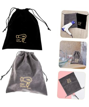 NOLITOY 4 Pcs Hair Dryer Bag Travel Blow Dryer Drawstring Toiletry Bag Storage Box Flannel Household - Buy Online on SooperMarket.com