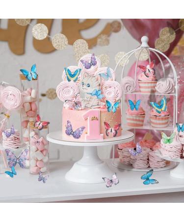 Shop 40 Edible Butterflies for Cake Decoration | Tortendeco Edible Tart Decorations - Buy Online on SooperMarket.com