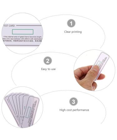TEHAUX UV Discoloration Detection Cards - 20Pcs | Test Strips for UVA UVB Devices & Phone Cleaner | Multifunction Testing Supplies | UV Test Papers - Buy Online on SooperMarket.com