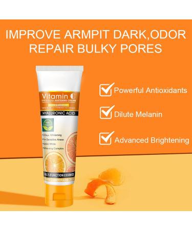 50g Armpit Whitening Cream Moisturizing Melanin Lightening Deodorant Anti Perspirant Underarm Cream Underarm Whitening Cream for Women - Buy Online on SooperMarket.com