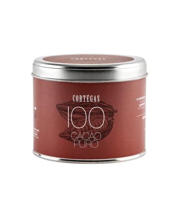Cortegas Cacao Puro - 100% cocoa powder for high -quality drinking chocolate without sugar - Direct trade - the finest cocoa from the Dominican Republic - Dark Chocolate - Edelbitter (200g) Darning bitter chocolate 200g