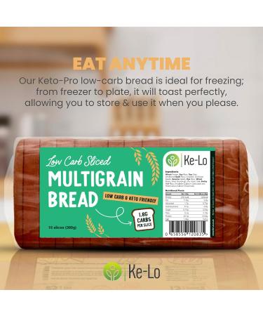 Keto-Pro Low Carb Keto Friendly Bread (3 Pack) | Keto Bread | Low Carb Bread | Low Calorie Bread Helping You Stay Fuller for Longer | Low Carb Snacks & Keto Food | Low Carb Bread UK - Buy Online on SooperMarket.com