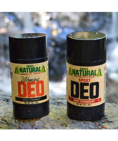Sam s Natural Deodorant - Sport - Holiday Gifts - Stocking Stuffers - Gifts for Men - Aluminum Free DEO - No phthalates parabens sulfates or dyes - Vegan Cruelty Free - 3 oz - Buy Online on SooperMarket.com