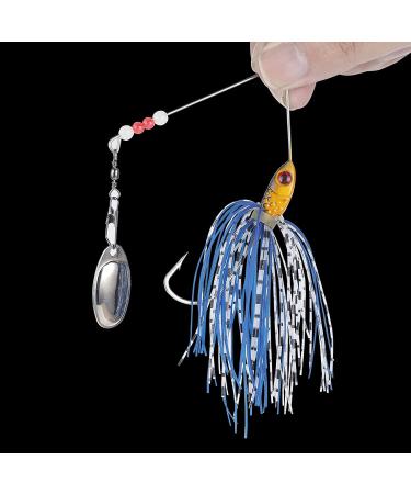 6 Pcs Bass Spinner Baits for Bass, Trout & Salmon Fishing - Hard Metal Spinnerbaits by Free Fisher - Buy Online on SooperMarket.com