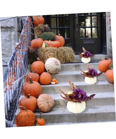 Didiseaon 3 Pcs Halloween Pumpkin Decoration Home Decor False Pumpkin Party Pumpkin Props Pumpkin Crafts Pumpkin Adornment Pumpkin Props Decor Pumpkin Ornament Fake Pumpkin White Decorations Whitex3pcs 15x5.5cmx3pcs - Buy Online on SooperMarket.com