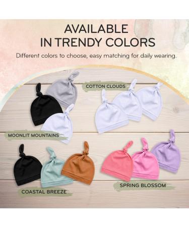 KiddyCare Organic Cotton Baby Hats - Costal Breeze (Charcoal Amber Teal) - 0-12 Months - Buy Online on SooperMarket.com