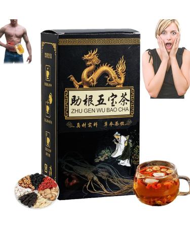 Ginseng Five Treasures Tea Kidney Tea Kidney Tea Formula Ginseng Five Treasure Tea Men s Essentials Kidney Tea Chinese Kidney Care Tea Liver and Kidney Care Tea for Men (1 Box)