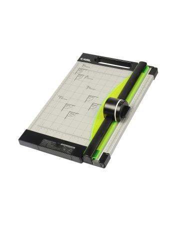 CARL 12 inch-Green Friendly  Professional Rotary Paper Trimmer  12-inch  15 Sheet Cutting Capacity  Black and Silver