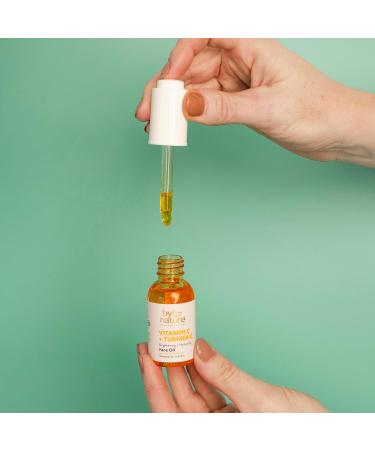 By Nature Brightening & Hydrating Face Oil - Vitamin C & Turmeric Extract for Revitalizing Dull Skin | 1 Fl Oz - Unisex Plant Squalane Oil - Buy Online on SooperMarket.com