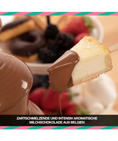 Buy Food Crew 900g Belgian Whole Milk Chocolate for Fondue & Fountains - Perfect Chocolate Coating Drops - 10 Individually Packed Portion Bags - Buy Online on SooperMarket.com