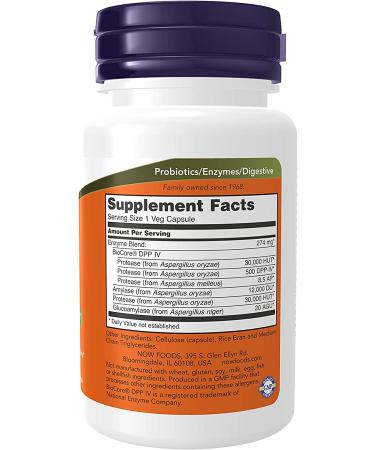 NOW Gluten Digest with BioCoreDPP IV - Gastrointestinal Support - 60 Veg Capsules - Buy Online on SooperMarket.com