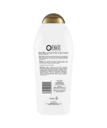 OGX Nourishing Coconut Milk Shampoo - 25.4 fl oz | With Coconut Oil, Egg White Protein | Paraben & Sulfate-Free | Strong & Healthy Hair - Buy Online on SooperMarket.com