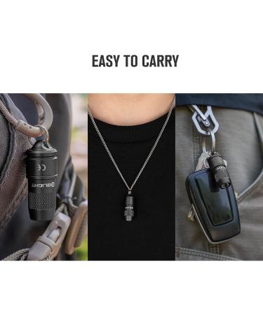 OLIGHT IMINI 10 Lumens Tiny Keychain Flashlight | Portable Quick-Release Small Flashlight | Magnetic Base | Powered by 3 LR41 Button Cells | EDC & Emergency | Black - Buy Online on SooperMarket.com