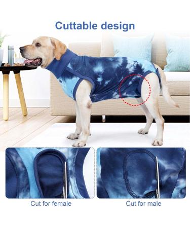 Dog Surgical Recovery Suit Pets Abdominal Wound Protector Puppy Medical Surgical Clothes Prevent Licking Dog After Surgery Vest Bodysuit Castration Medical Pet Shirt Cone E-Collar Alternative (M) - Buy Online on SooperMarket.com