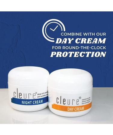 Cleure Sensitive Skin Night Cream with Hyaluronic Acid & Shea Butter - Gluten, Salicylate, Paraben & Fragrance Free - 2 oz - Buy Online on SooperMarket.com