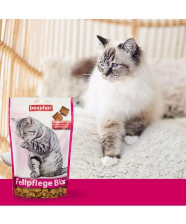 Beaphar Grooming Bits for Cats - Promote Coat Shine - 150g Cat Snacks - International Shipping Available - Buy Online on SooperMarket.com