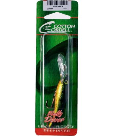Cotton Cordell Wally Diver Walleye Crankbait Fishing Lure - 2.5 1/4 oz - Gold Perch - Buy Online on SooperMarket.com