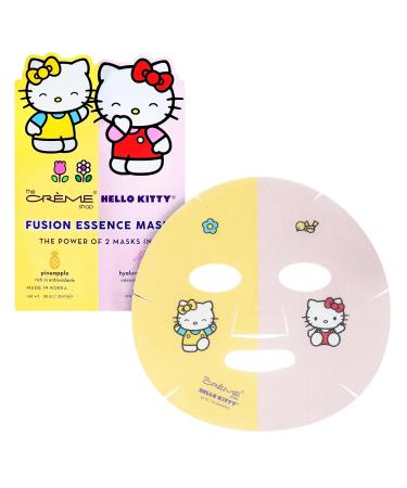 Buy The Cr me Shop Hello Kitty Fusion Essence Mask - Pineapple & Hyaluronic Acid (3 Pack) | Antioxidant Hydrating Anti-Aging Sheet Masks for Clear Bright Skin - Buy Online on SooperMarket.com