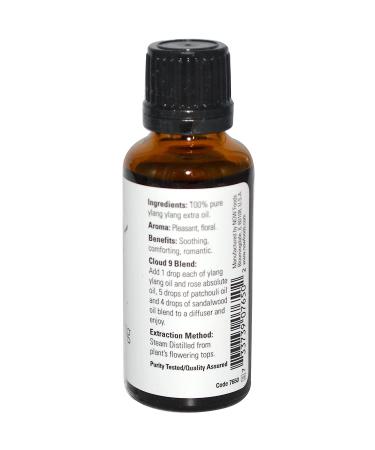 Now Foods Ylang Ylang Essential Oil 1 fl oz - Pure Aromatherapy for Relaxation - Buy Online on SooperMarket.com