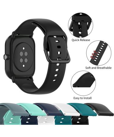 6-Pack Watch Bands for Veryfitpro ID205L/G/S, Willful ID205L/SW020/SW023 - Replacement Bands for Men & Women (Large) - Buy Online on SooperMarket.com